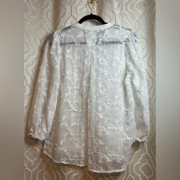 NWOT Vici Rooney Sheer Button Down - Picture 5 of 6